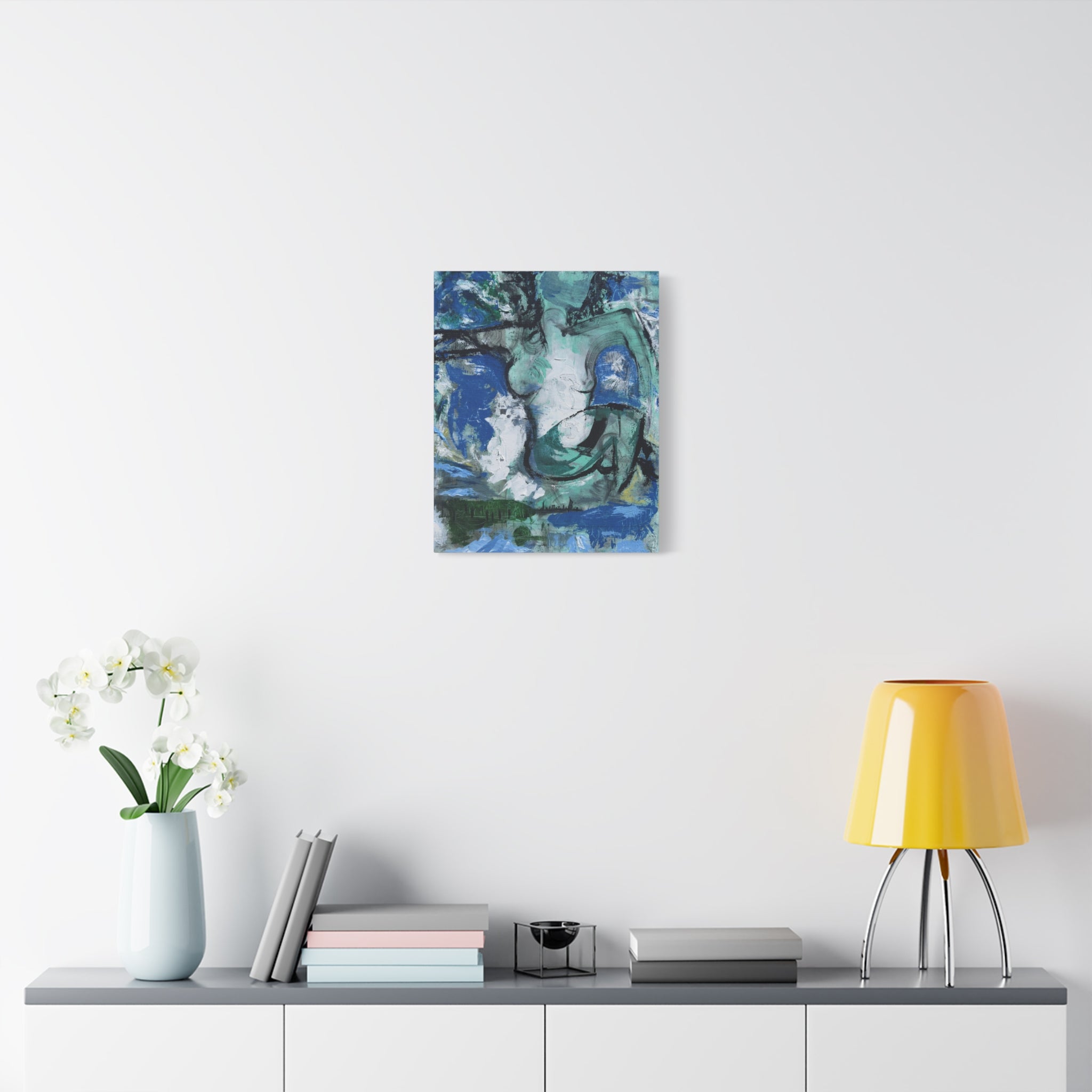 The Soft Reign of Green and Grace - Print on Canvas