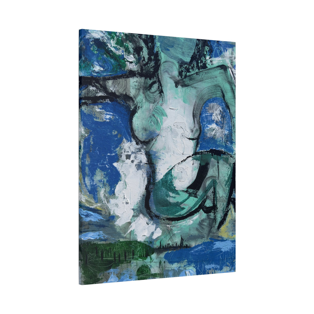 The Soft Reign of Green and Grace - Print on Canvas