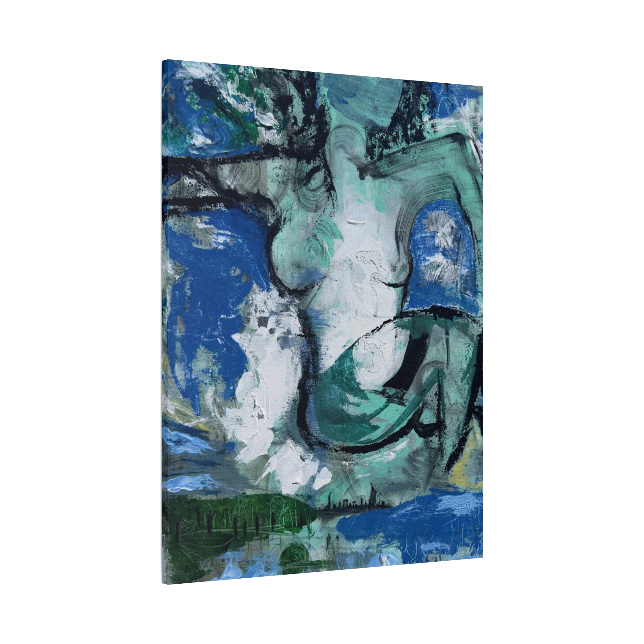 The Soft Reign of Green and Grace - Print on Canvas