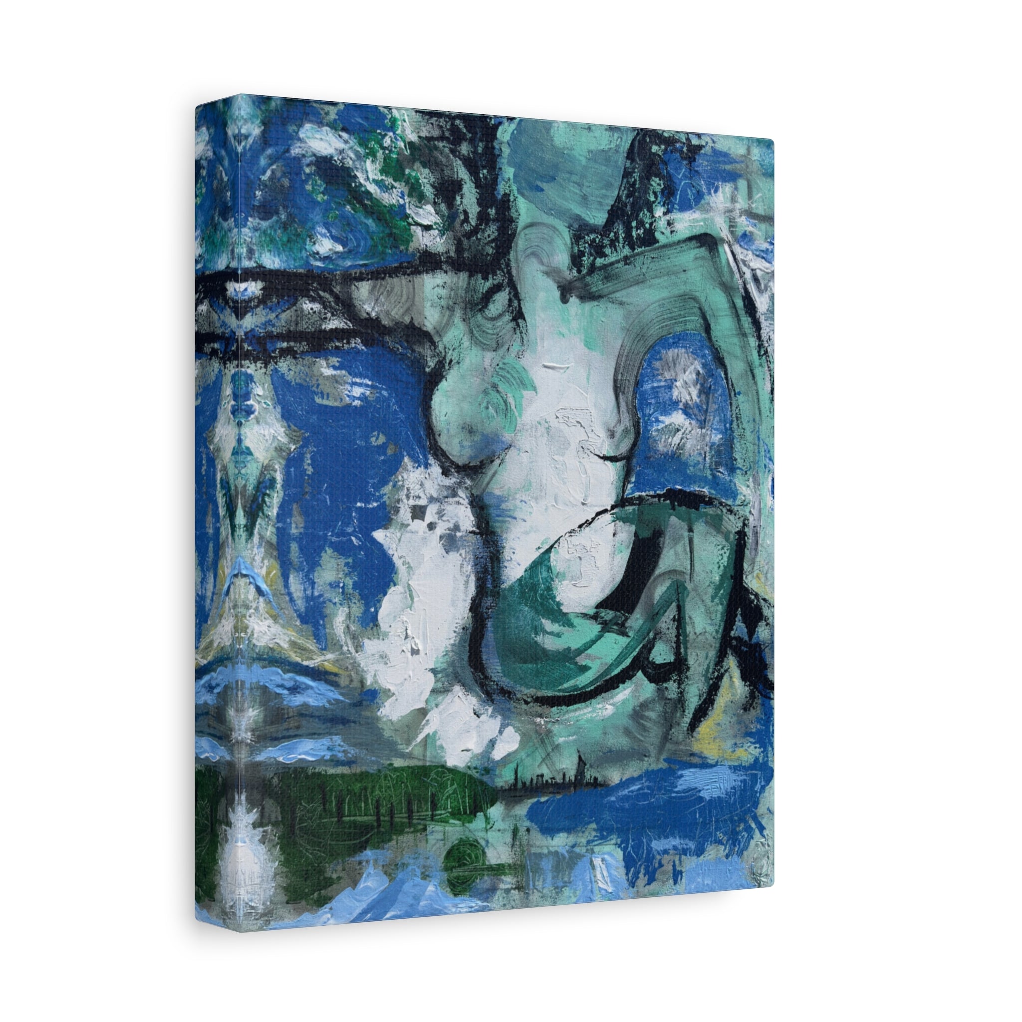 The Soft Reign of Green and Grace - Print on Canvas