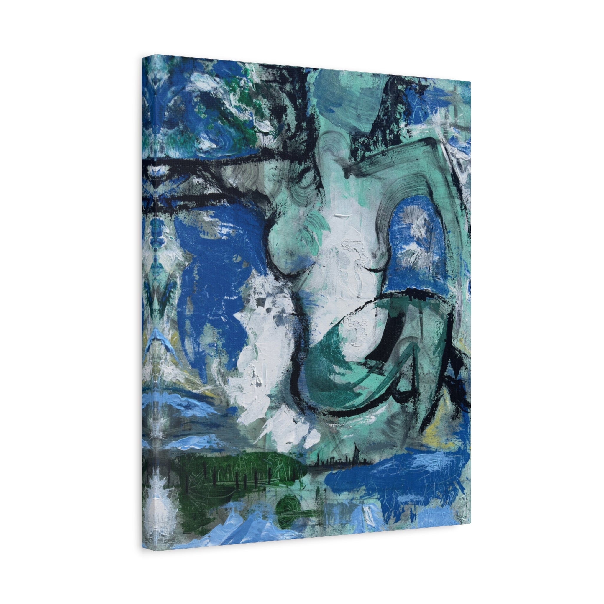 The Soft Reign of Green and Grace - Print on Canvas