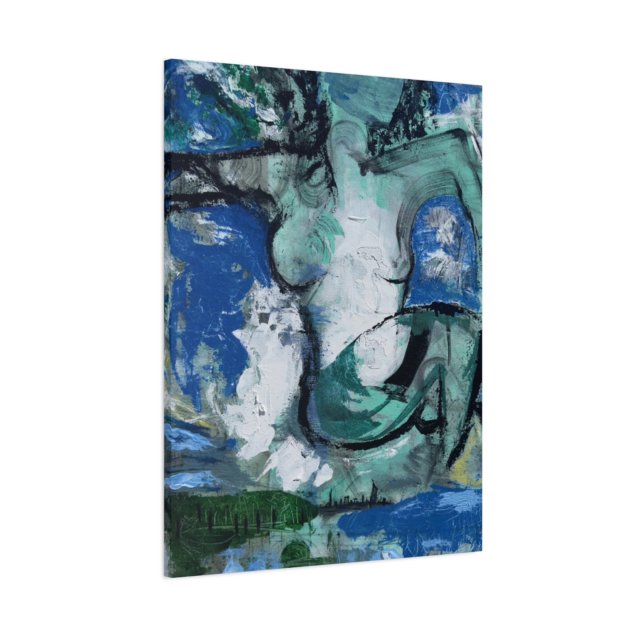The Soft Reign of Green and Grace - Print on Canvas
