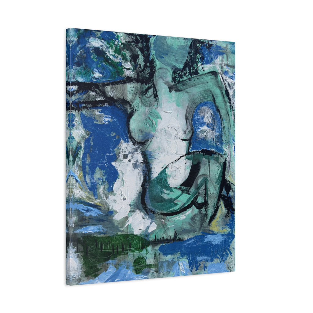 The Soft Reign of Green and Grace - Print on Canvas