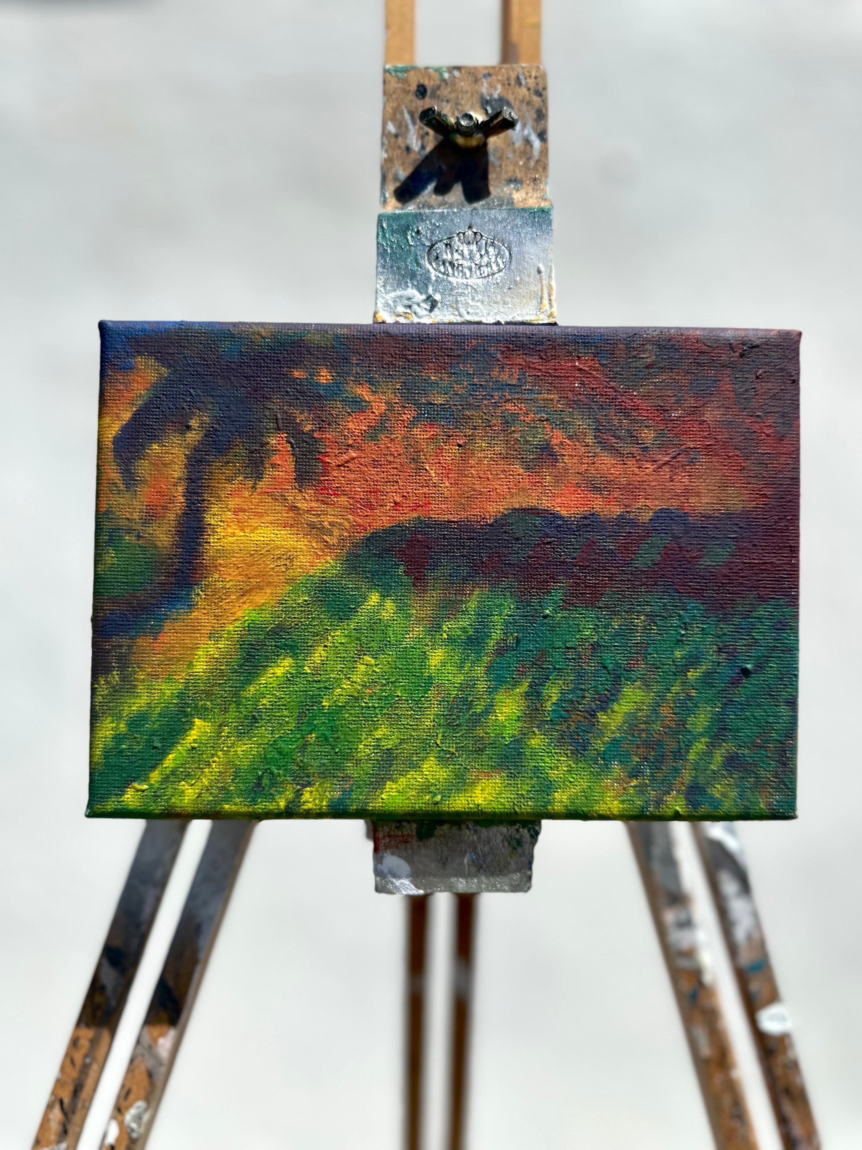 Lands II - SOLD - 7 x 5 Acrylic on Canvas