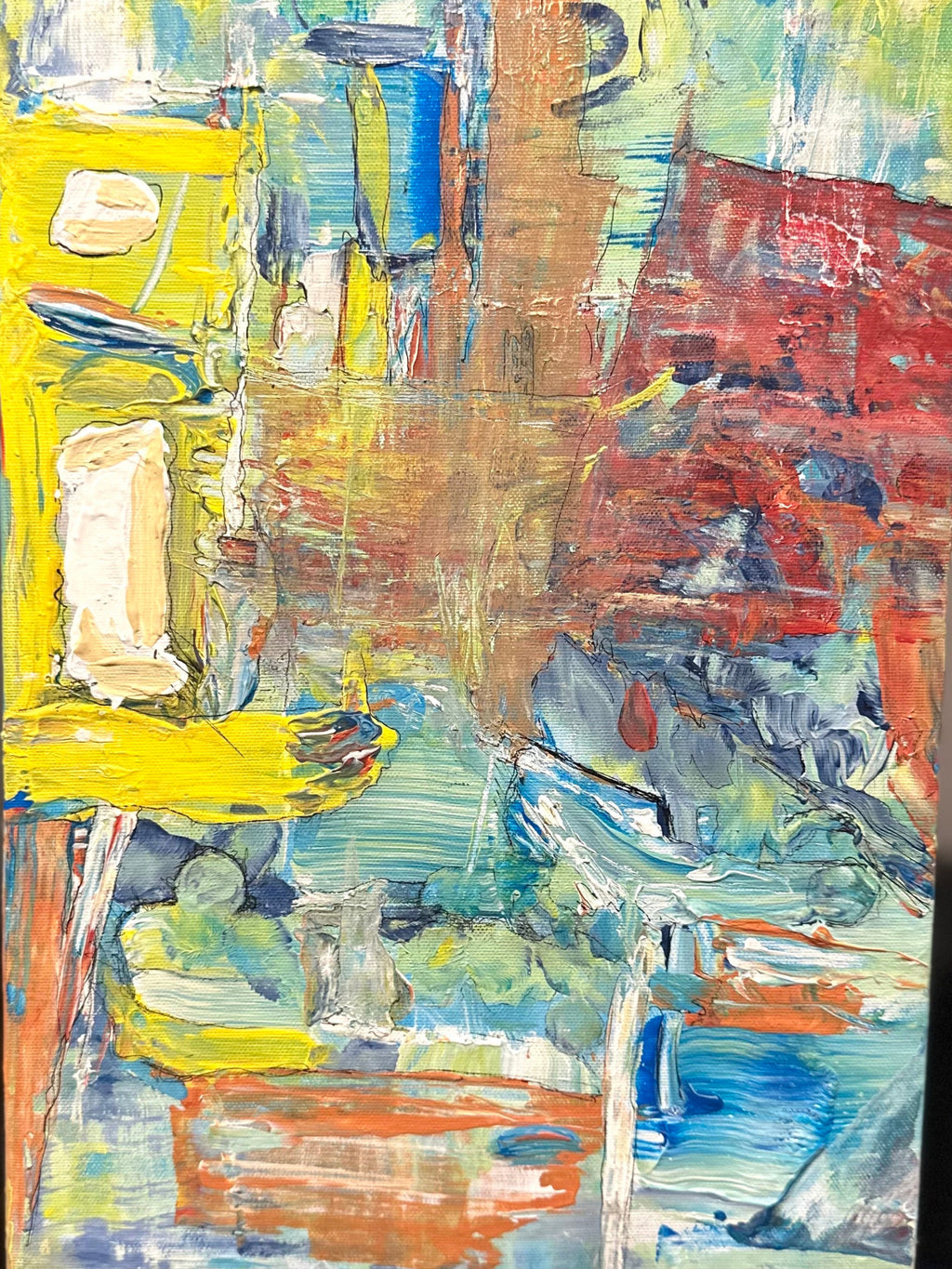 Canal Town - 10 x 16 Acrylic on Canvas
