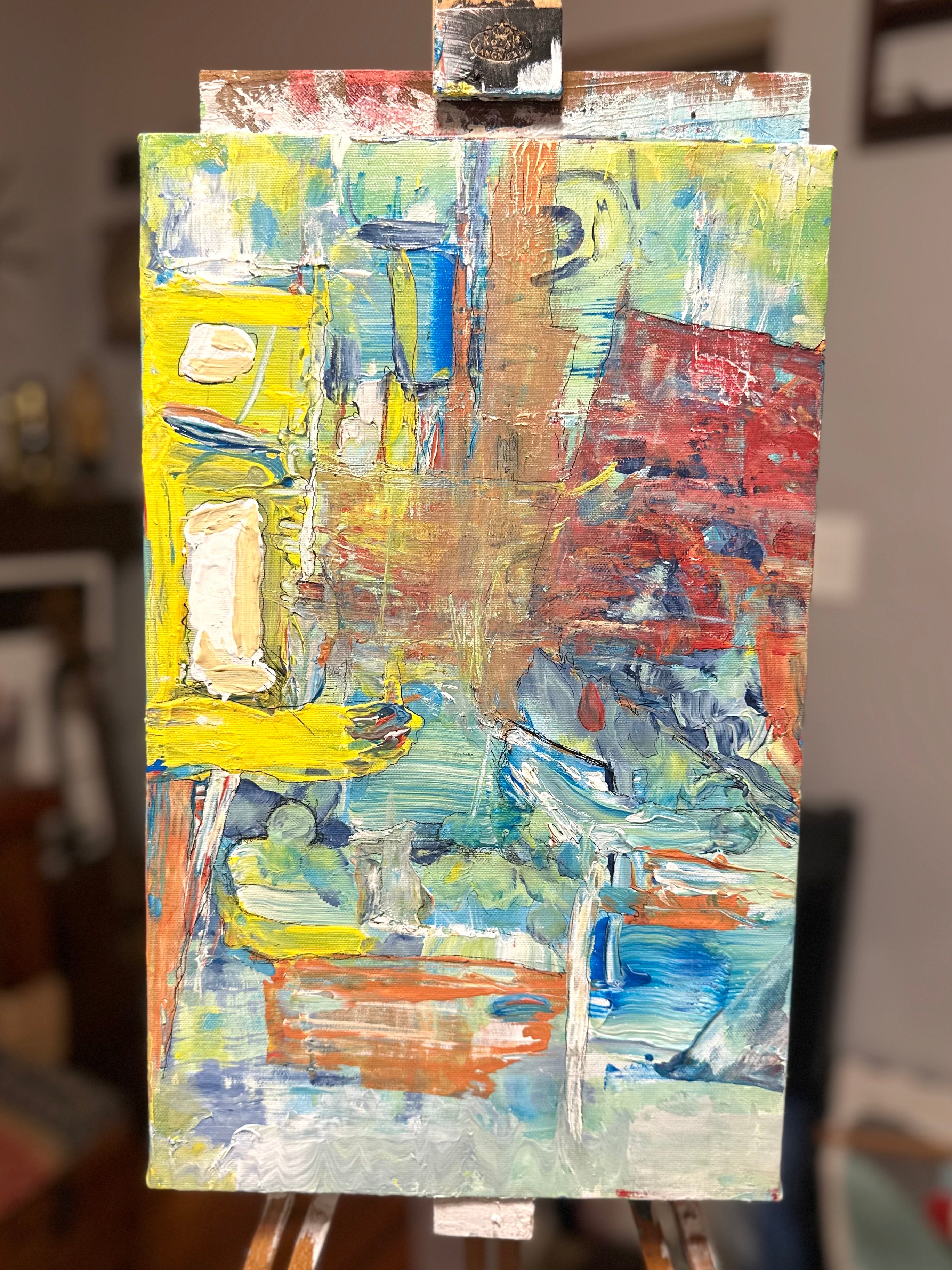 Canal Town - 10 x 16 Acrylic on Canvas