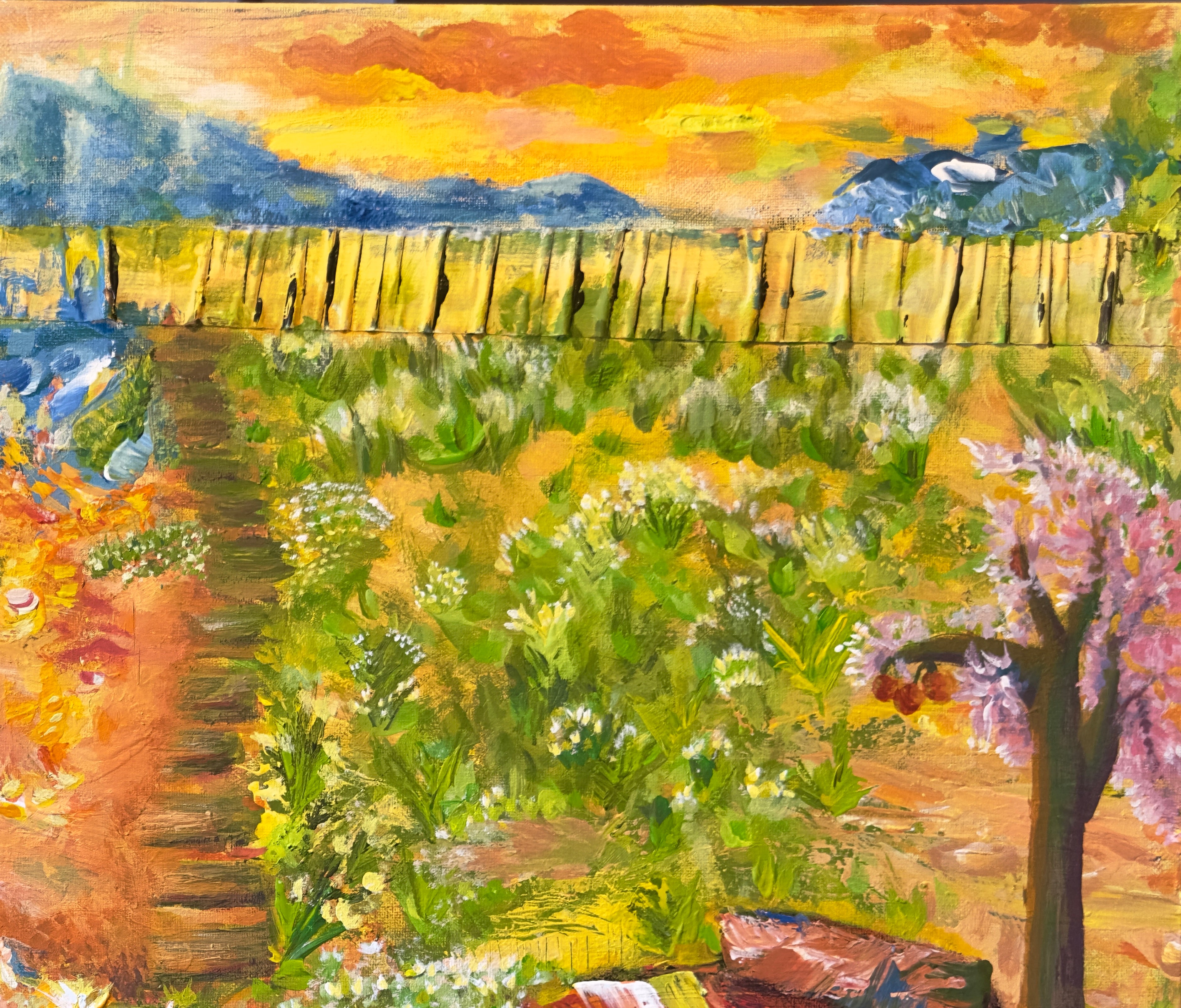 Lucid's Garden - 30 x 24 Acrylic on Canvas