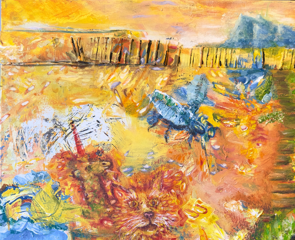 Lucid's Garden - 30 x 24 Acrylic on Canvas