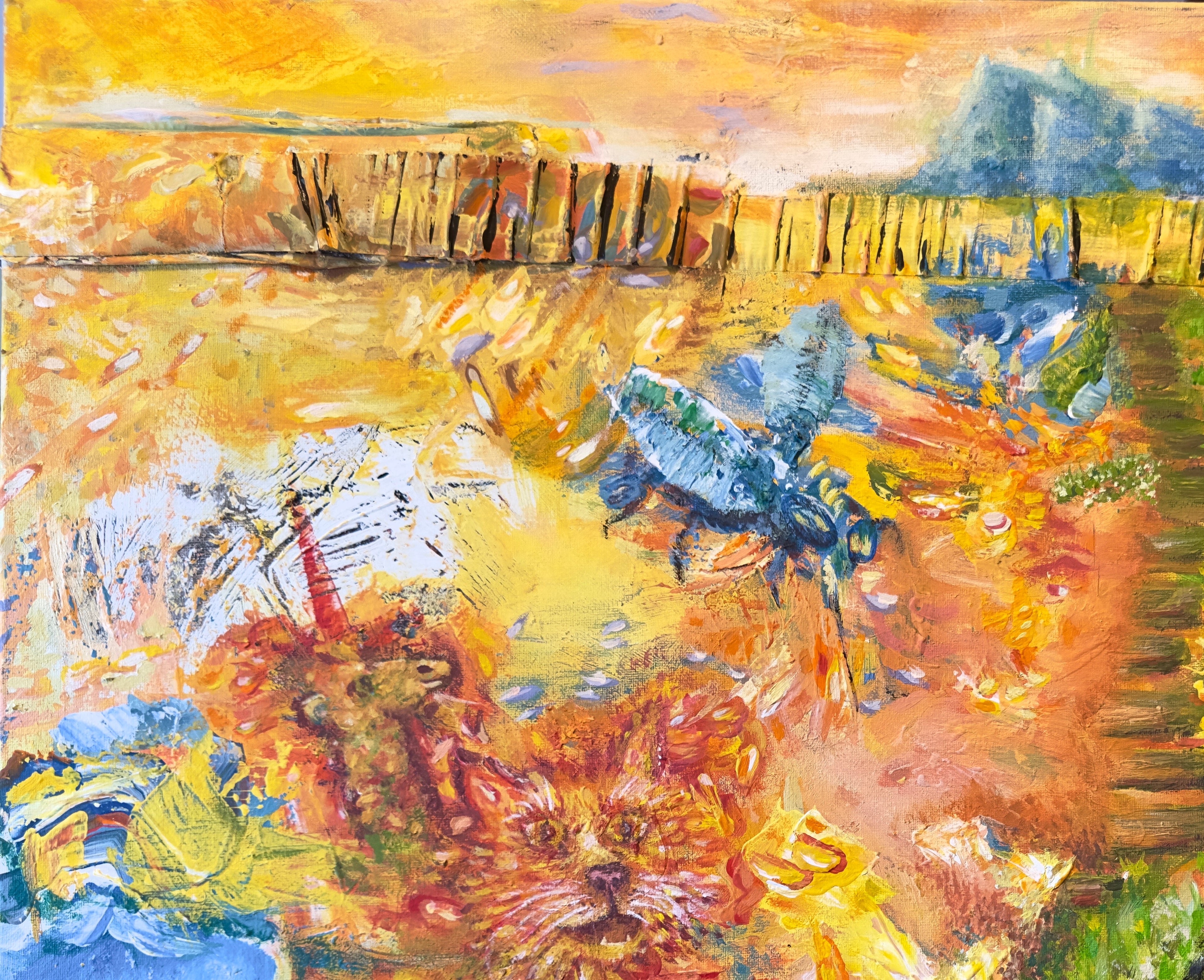Lucid's Garden - 30 x 24 Acrylic on Canvas