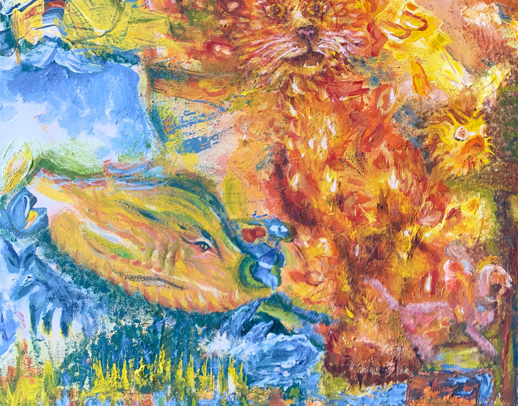 Lucid's Garden - 30 x 24 Acrylic on Canvas