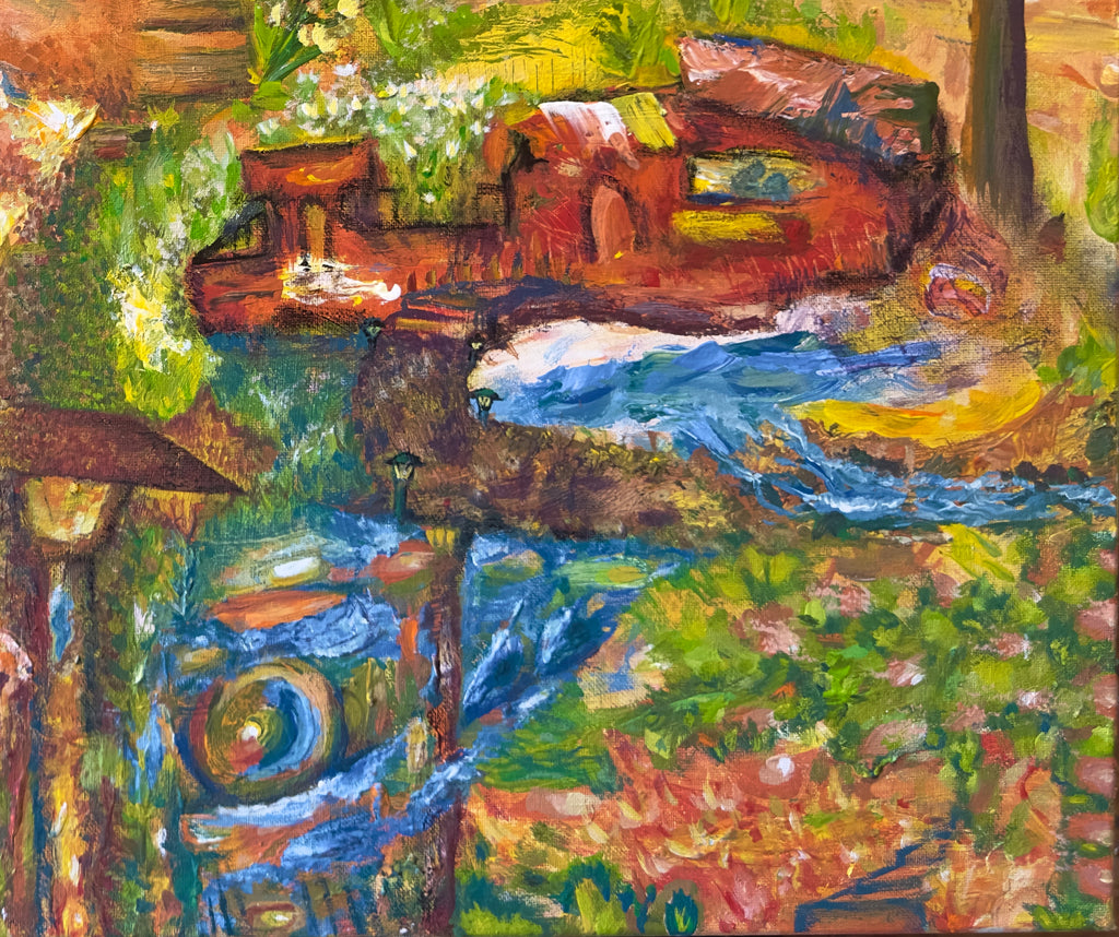 Lucid's Garden - 30 x 24 Acrylic on Canvas