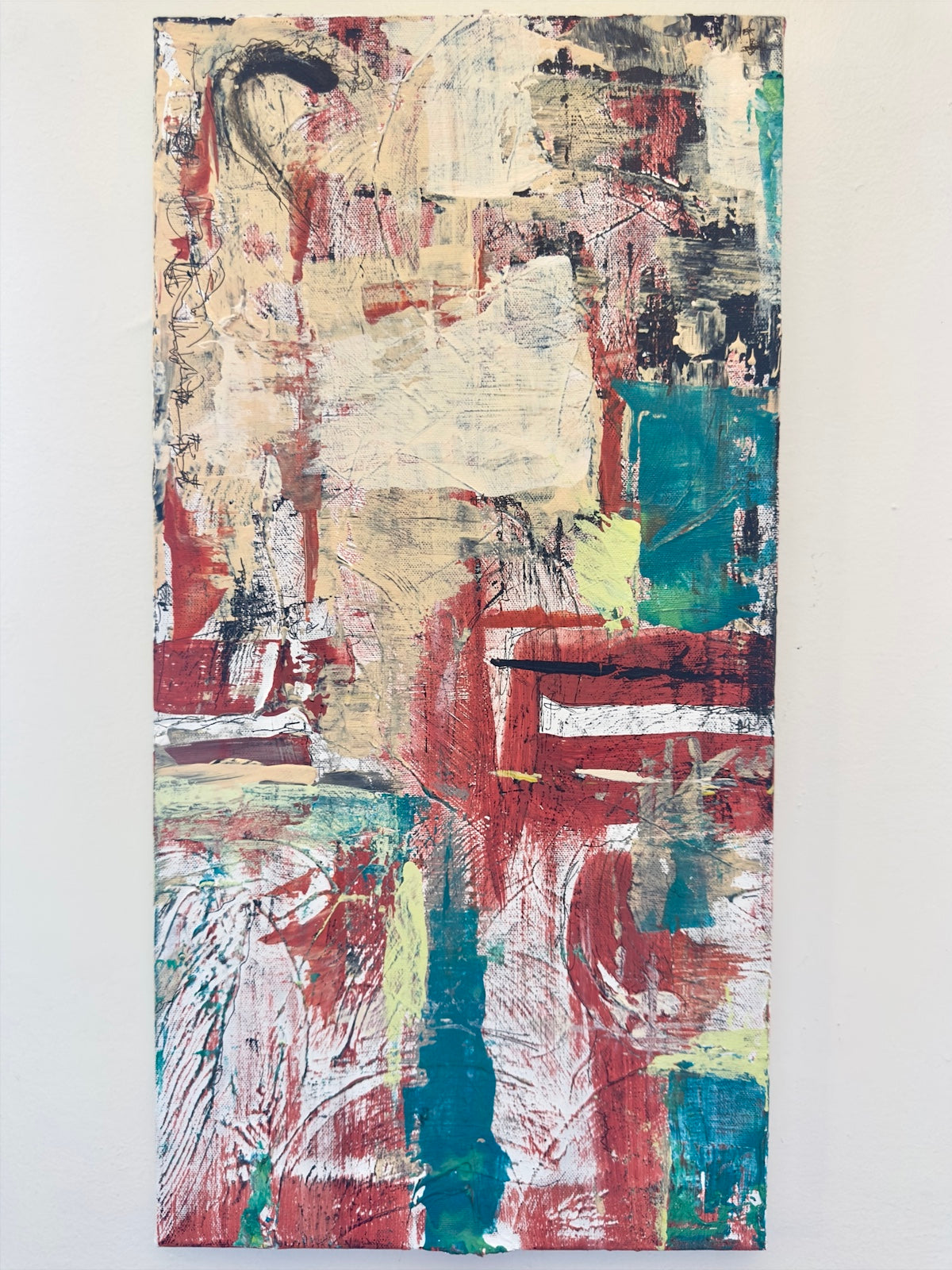 Breakout, Transparency, Vulnerability - 10 x 19.75 Acrylic on Canvas