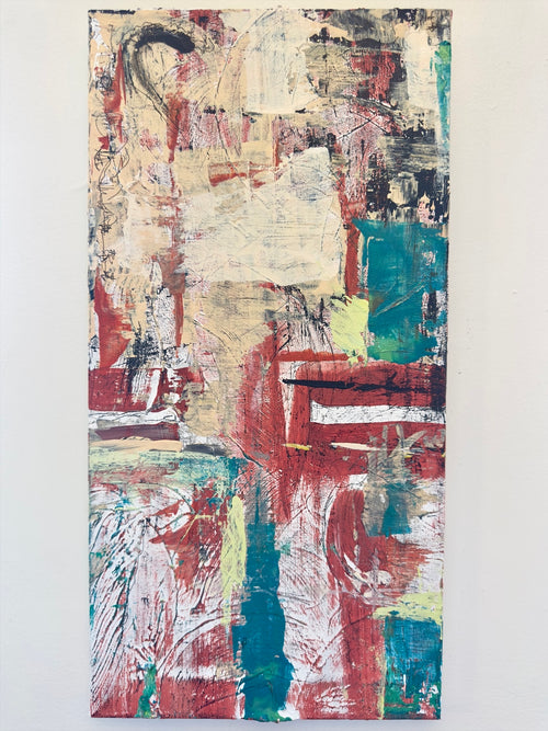 Breakout, Transparency, Vulnerability - 10 x 19.75 Acrylic on Canvas
