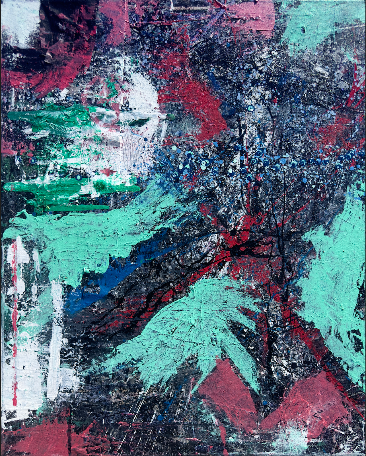 Ojo-san Leaving - 24 x 30 Acrylic on Canvas