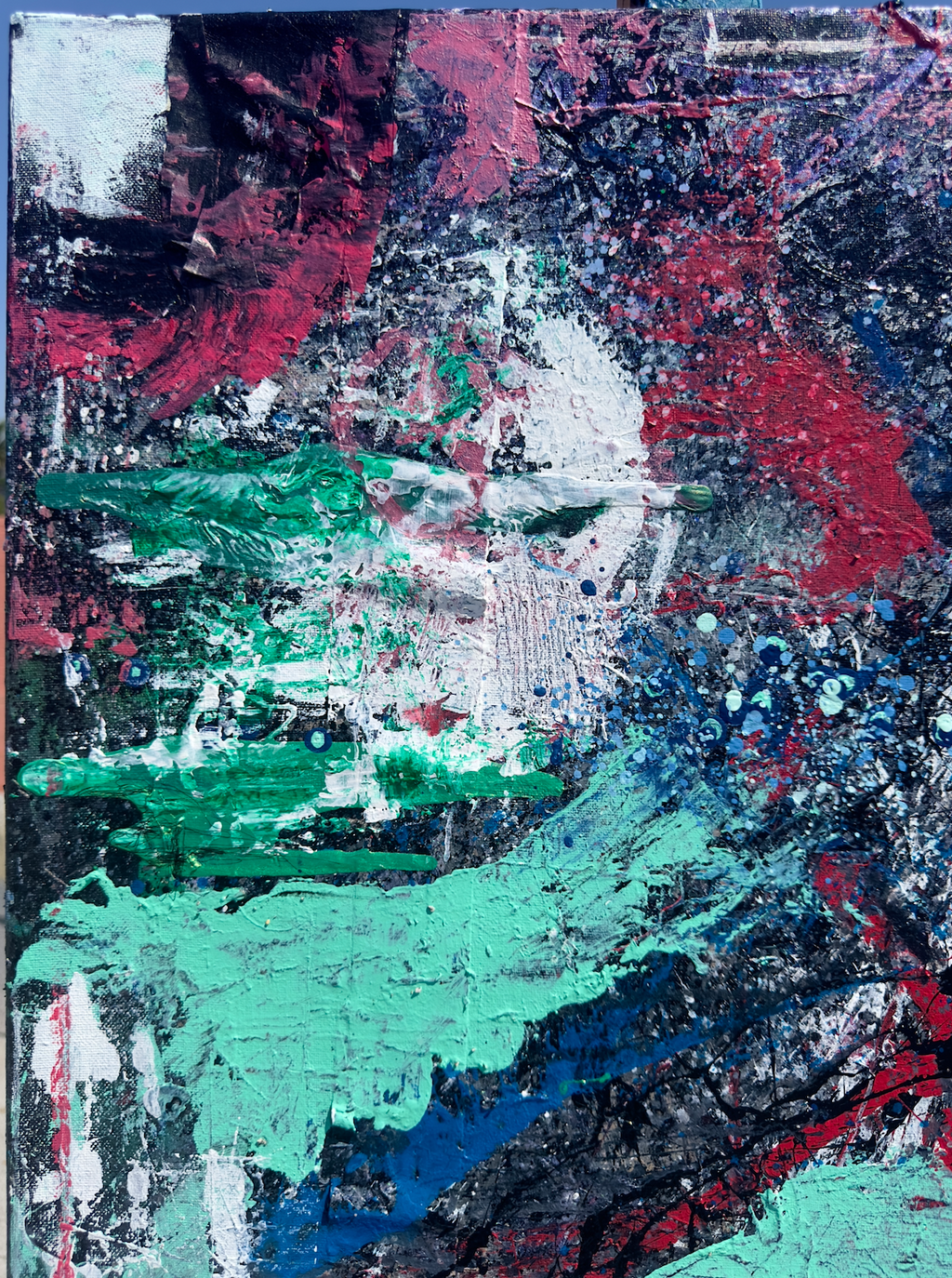 Ojo-san Leaving - 24 x 30 Acrylic on Canvas