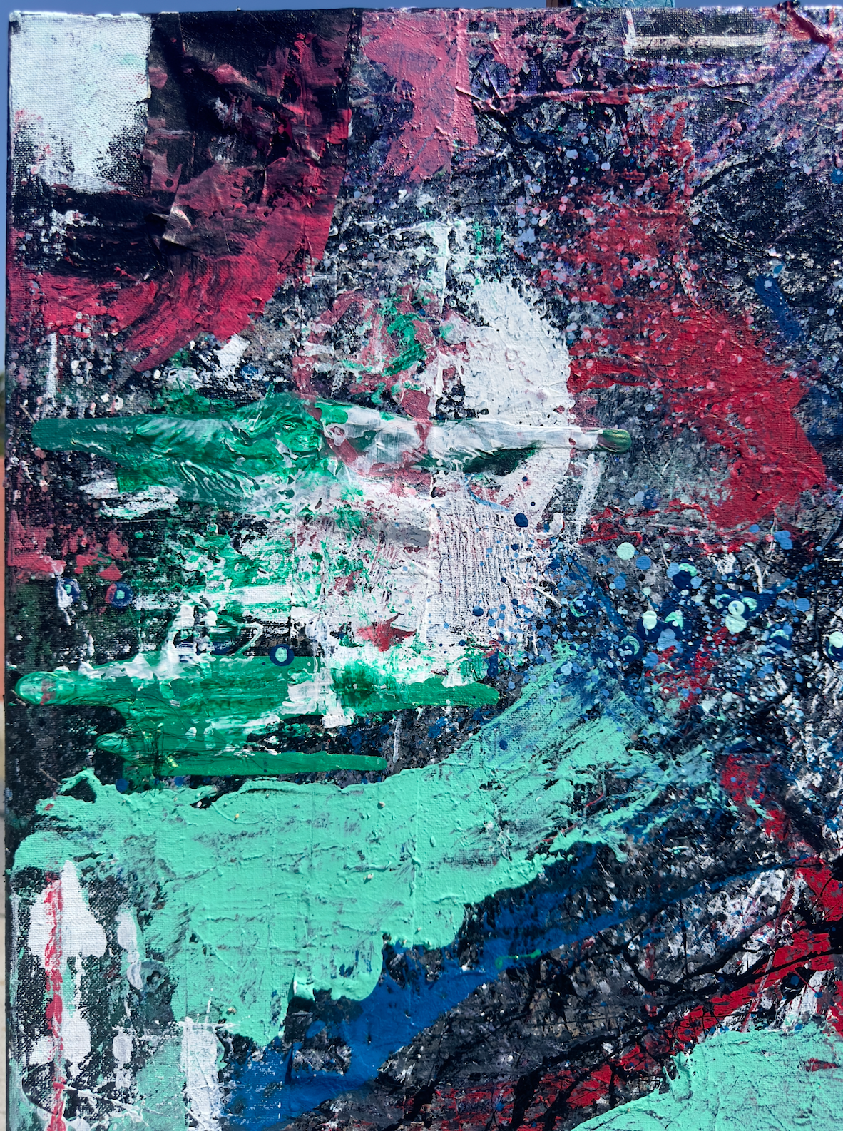 Ojo-san Leaving - 24 x 30 Acrylic on Canvas