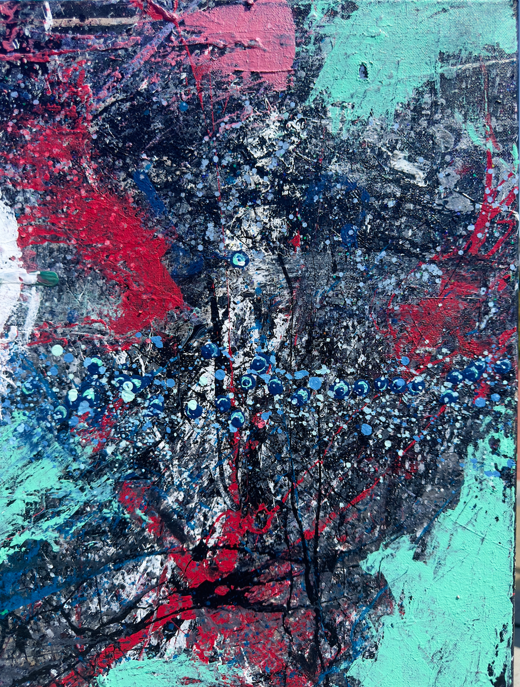 Ojo-san Leaving - 24 x 30 Acrylic on Canvas