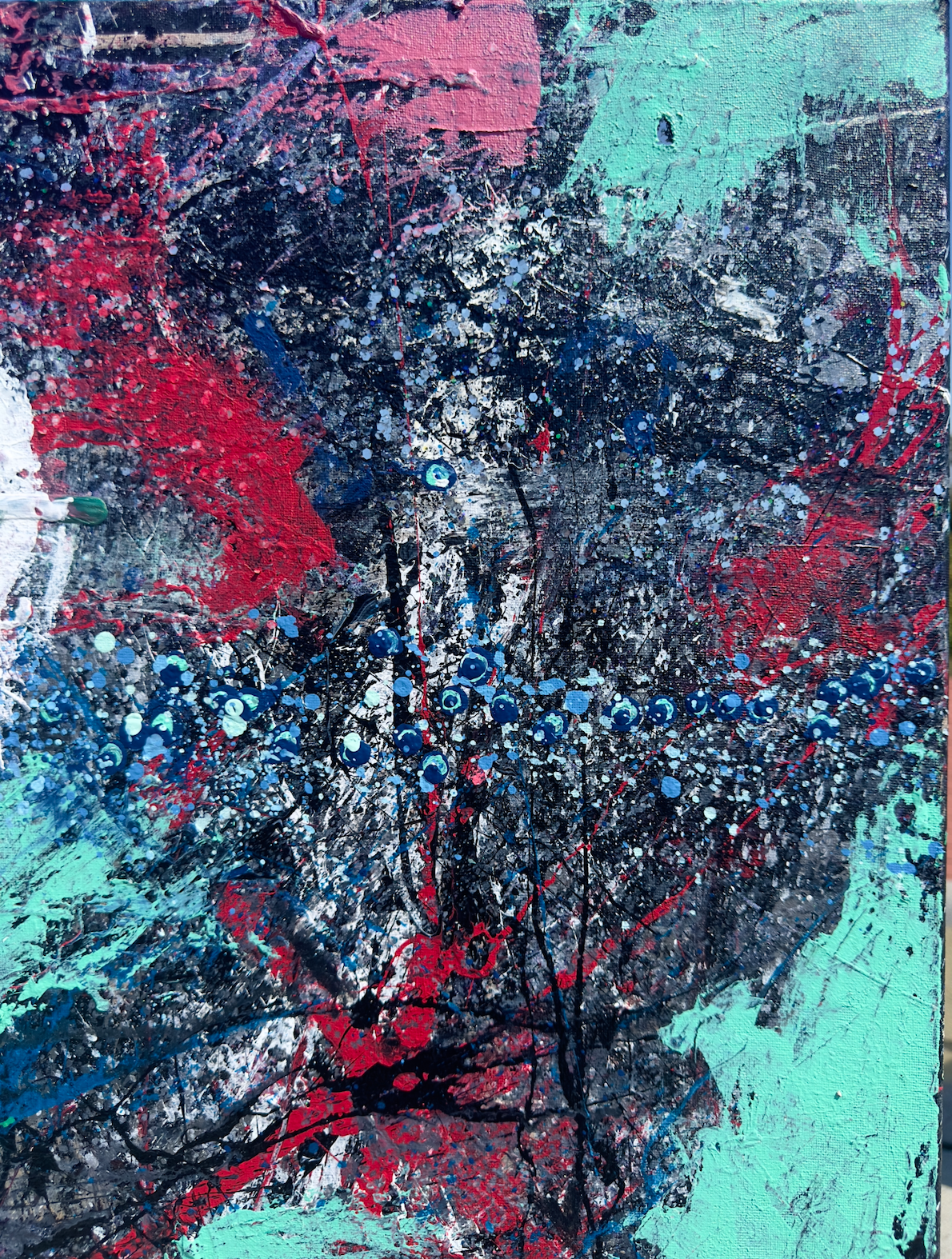 Ojo-san Leaving - 24 x 30 Acrylic on Canvas