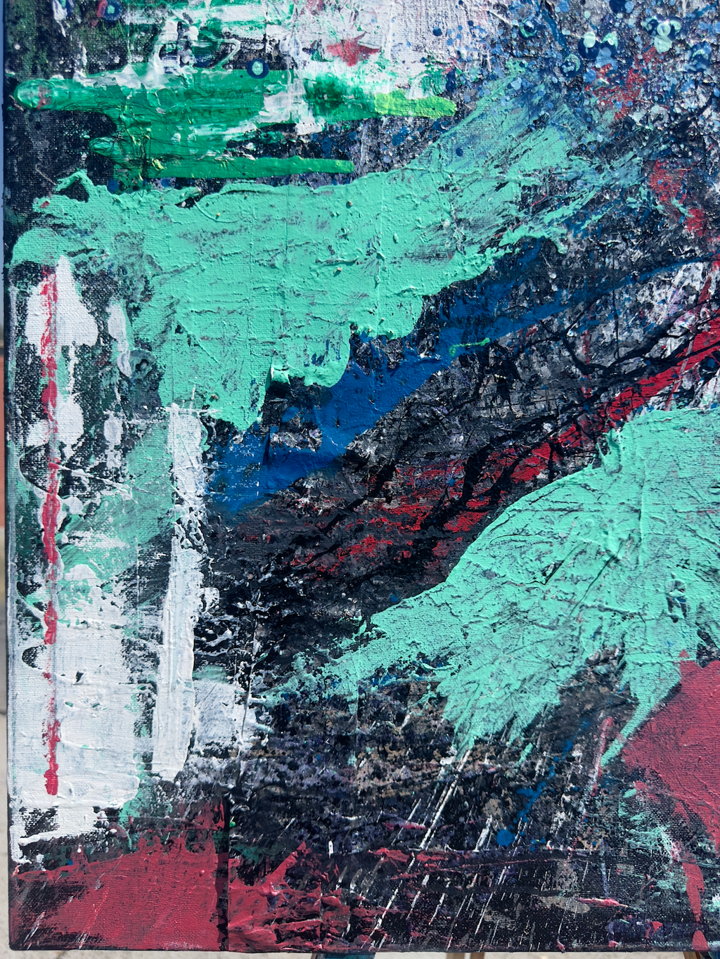 Ojo-san Leaving - 24 x 30 Acrylic on Canvas