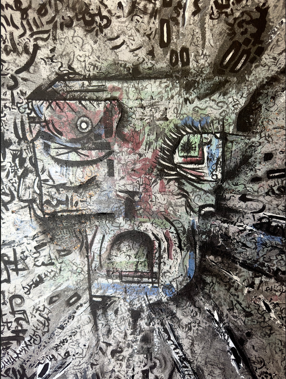 Glyphcurrent - 24 x 30 Acrylic on Canvas