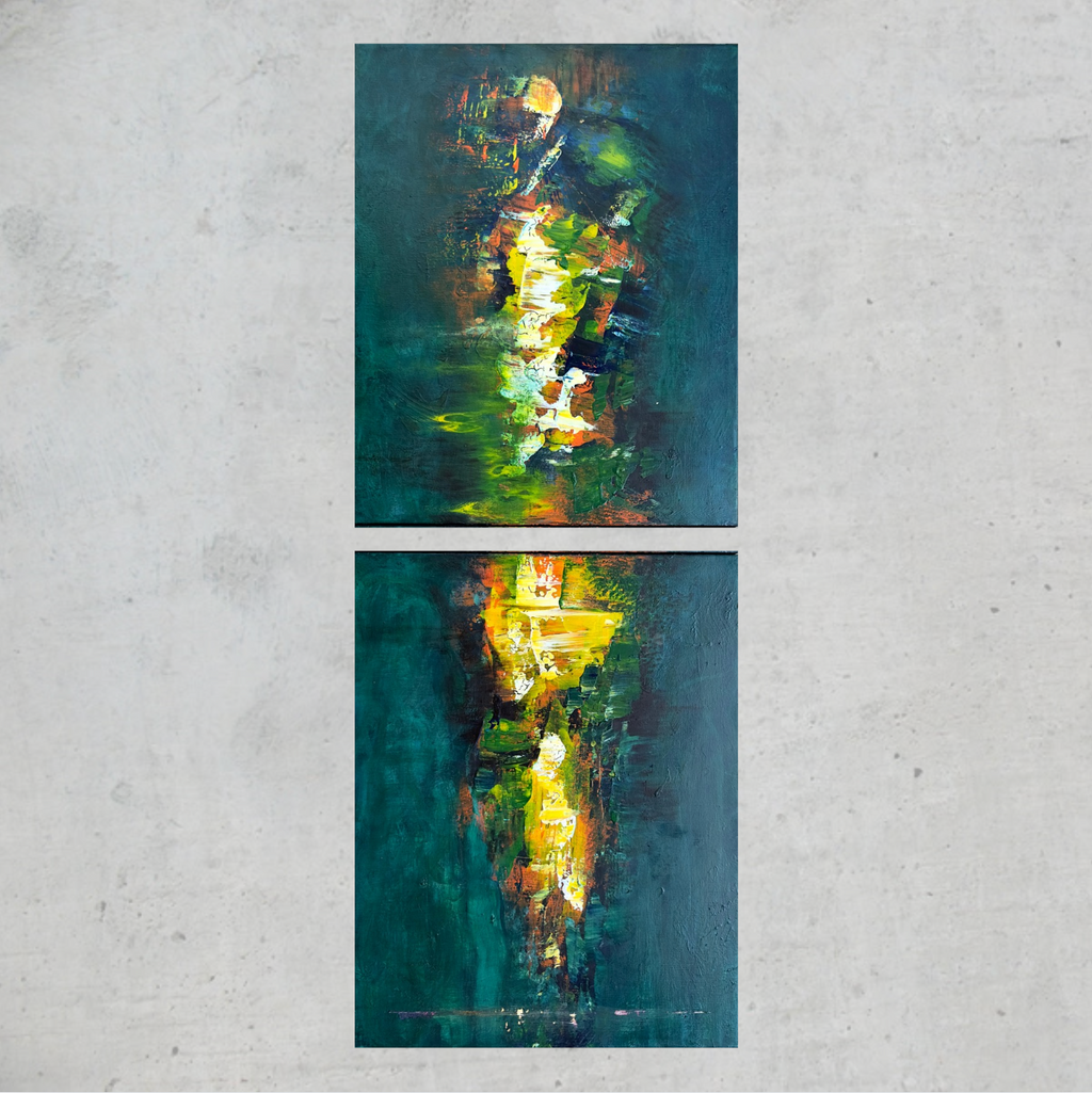 01 - 16 x 40 Two-Piece Acrylic on Canvas
