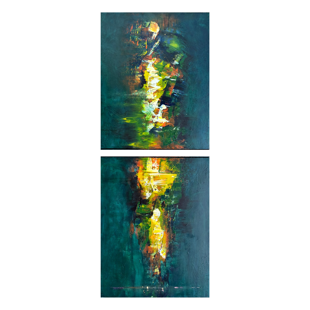 01 - 16 x 40 Two-Piece Acrylic on Canvas