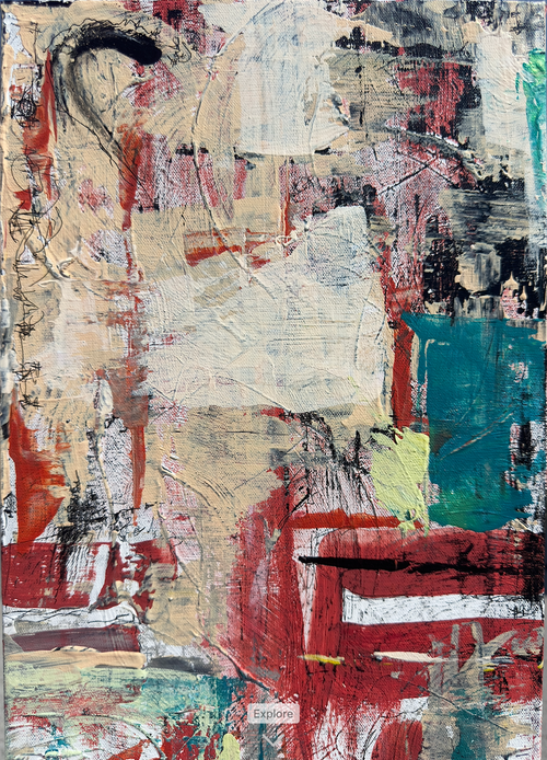 Breakout, Transparency, Vulnerability - 10 x 19.75 Acrylic on Canvas