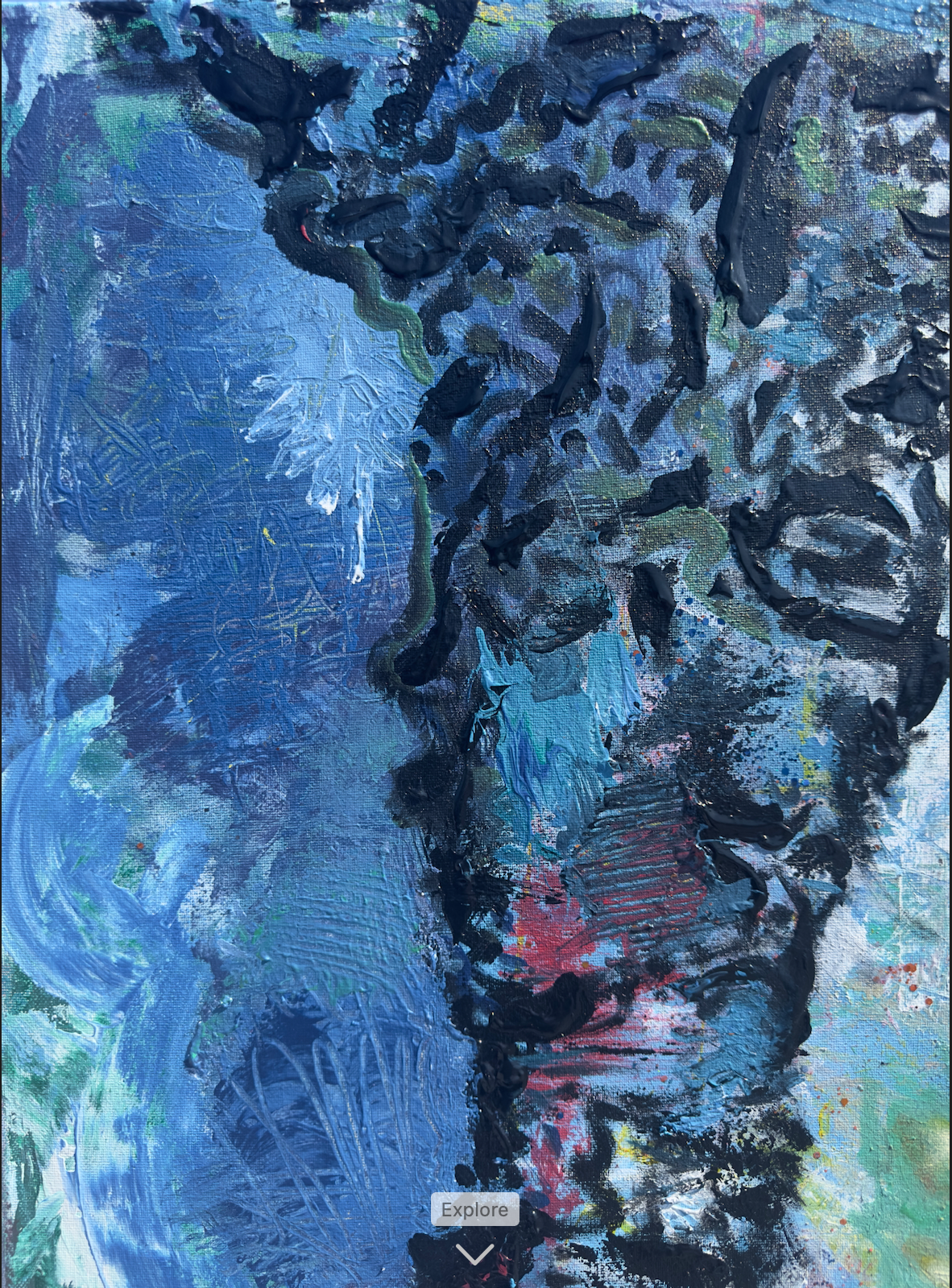 Plume - 24x30 Acrylic on Canvas