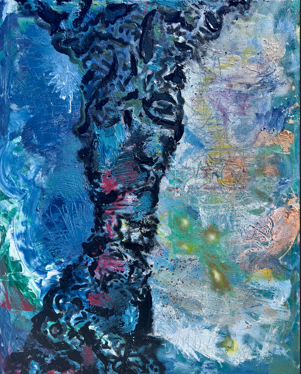 Plume - 24x30 Acrylic on Canvas