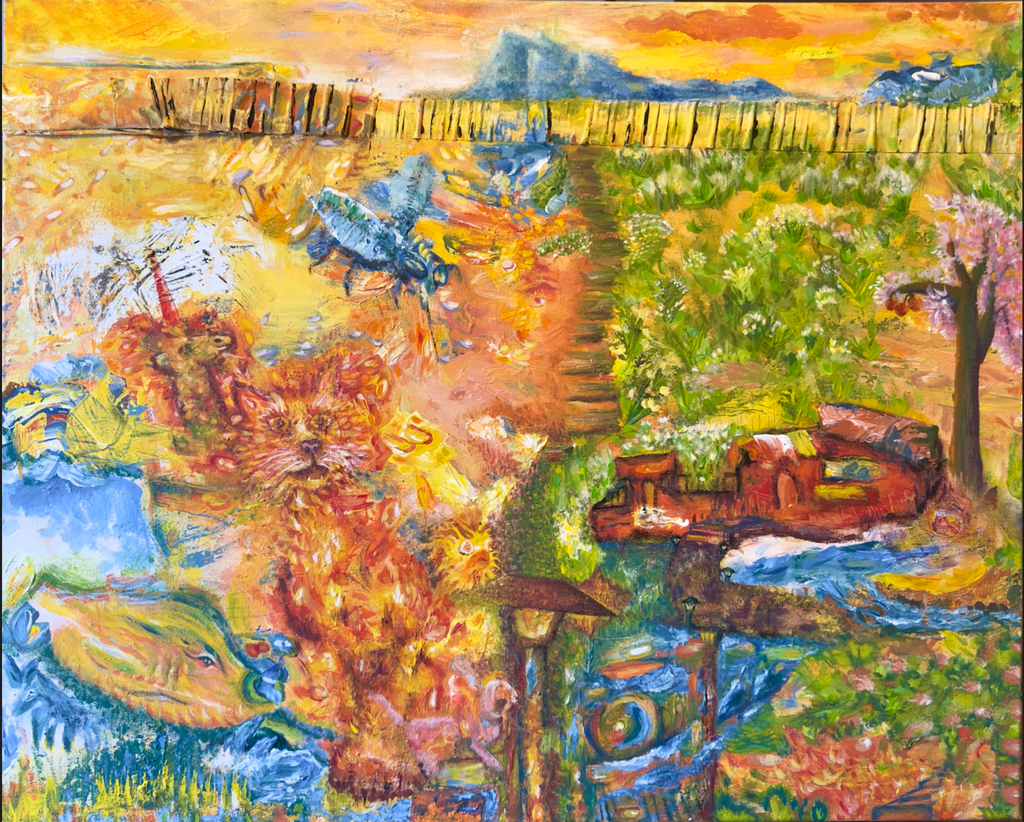Lucid's Garden - 30 x 24 Acrylic on Canvas